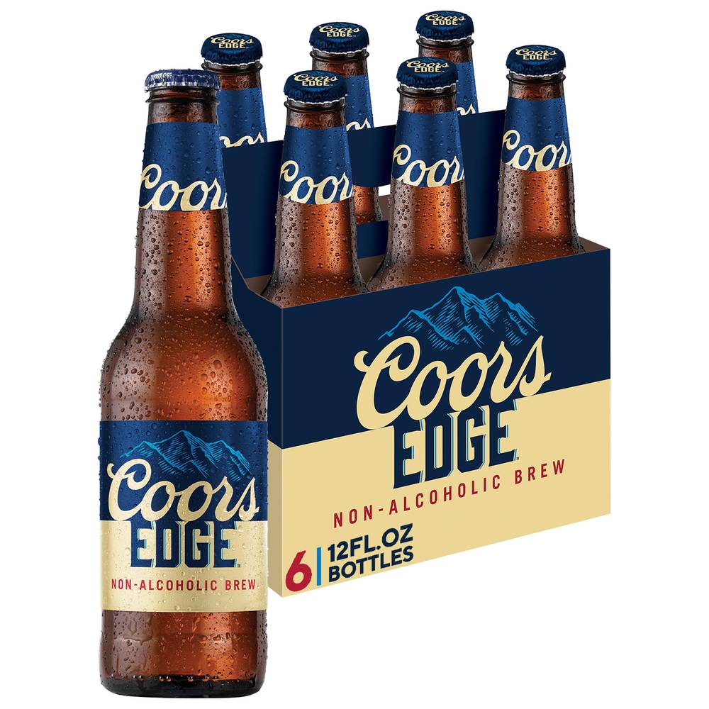 Coors Edge Non-Alcoholic Brew Beer (6 x 12 fl oz)