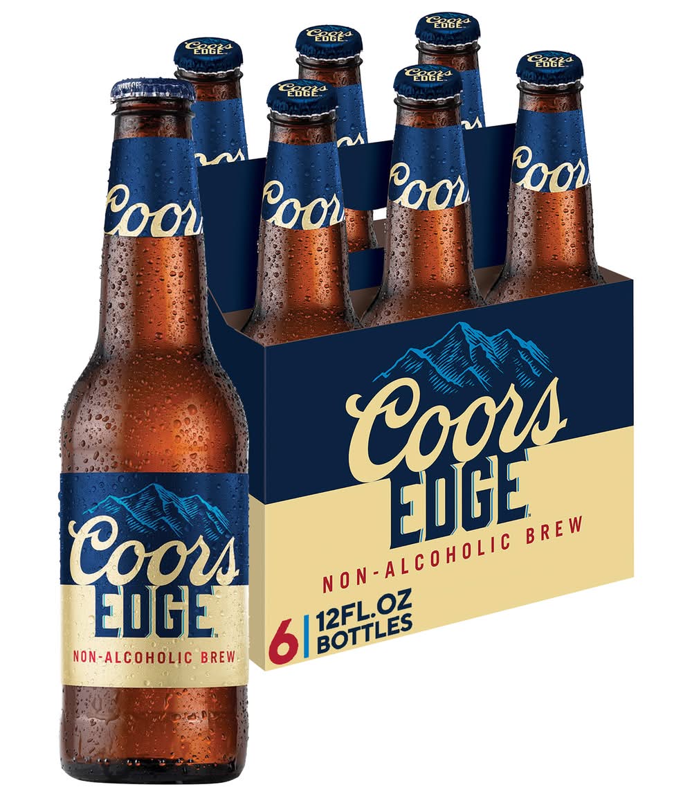 Coors Edge Non-Alcoholic Brew Beers (6 x 12 fl oz)