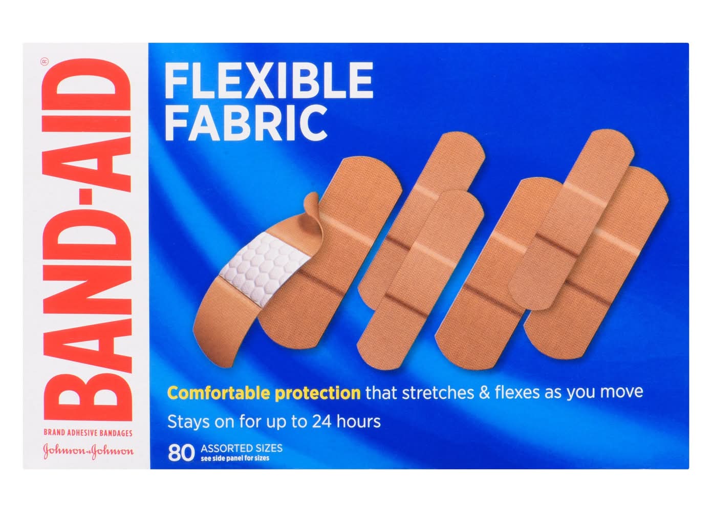 Band-Aid Flexible Fabric Adhesive Bandages (80 ct)