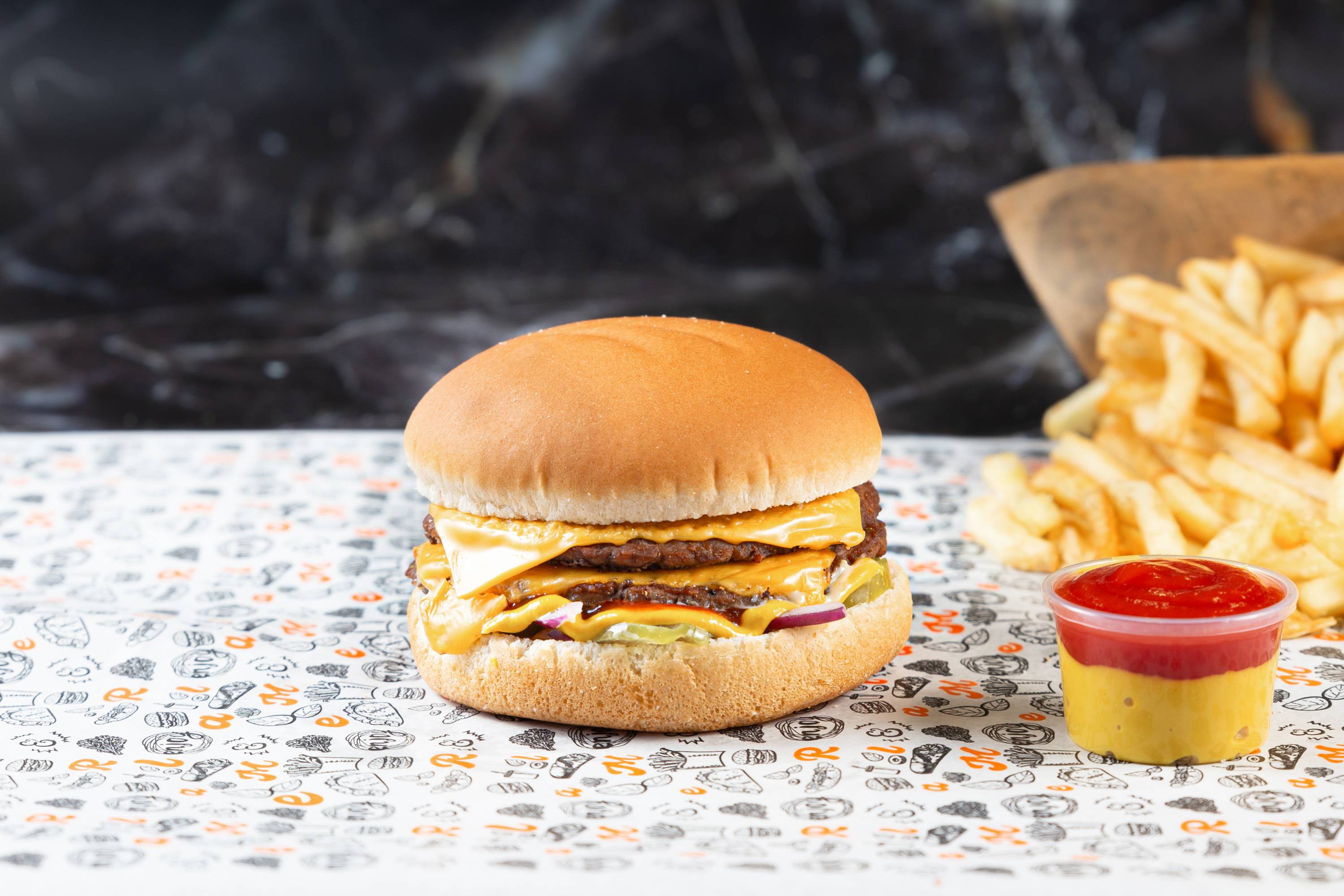 Menu Double Cheese Burger 