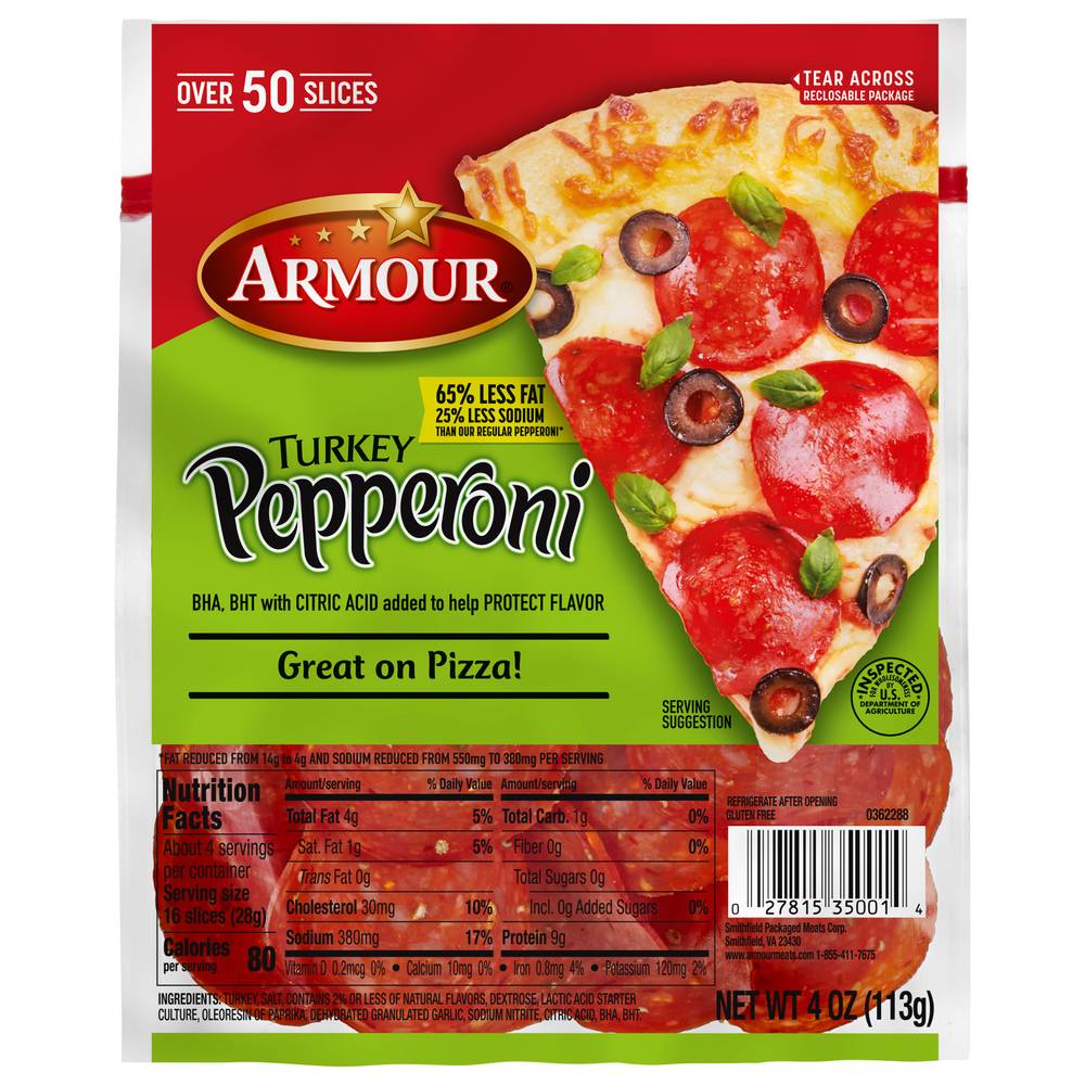 Armour Turkey Pepperoni (4 oz)