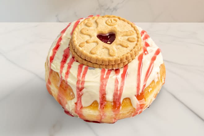 Jammie Dodger Doughnut