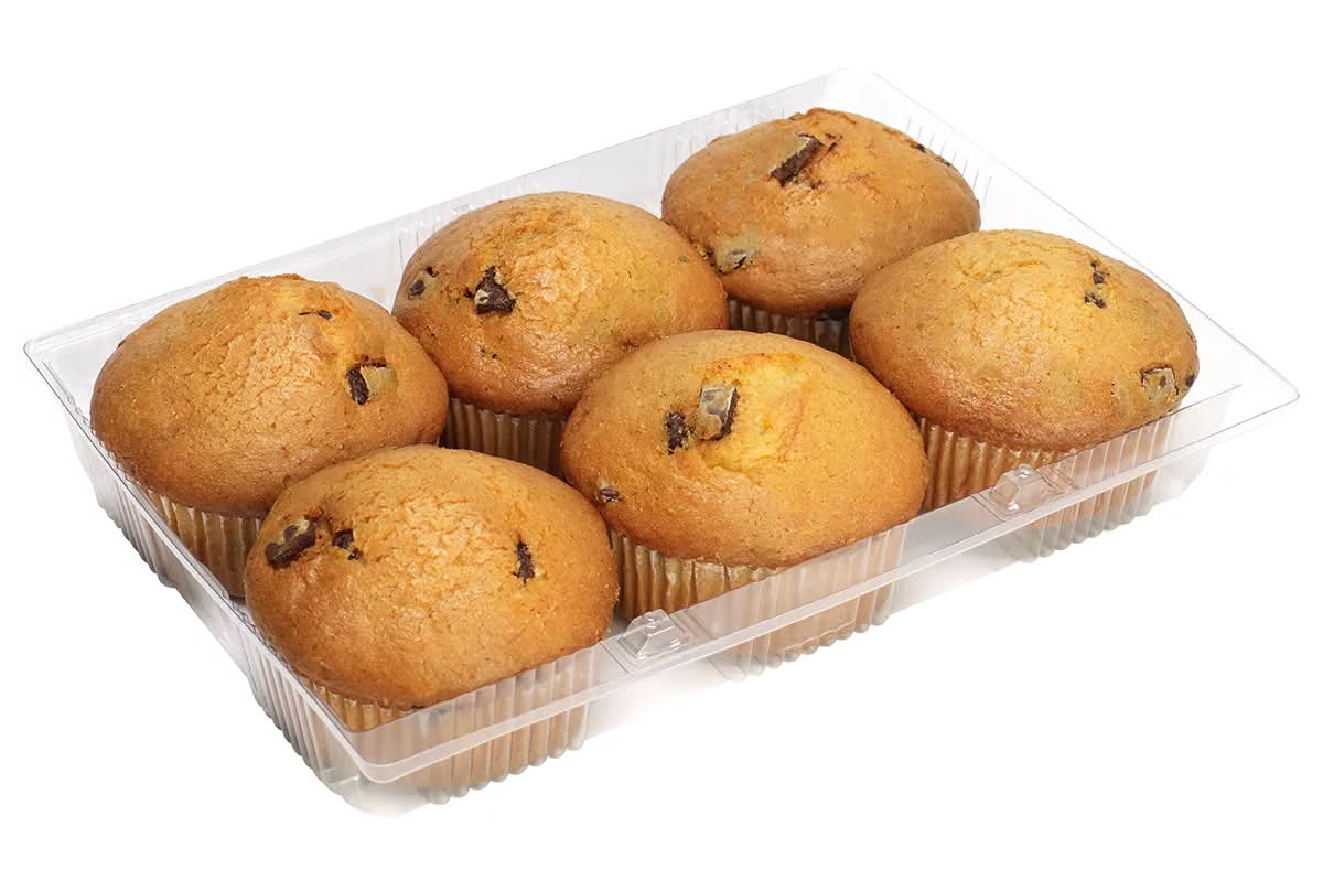 Kirkland Signature Muffins de Vainilla con Chispas de Chocolate 6 Piezas
