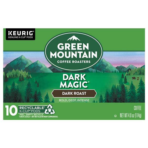 Green Mountain Coffee, Dark Roast, Dark Magic, K-Cup Pods 10ct
