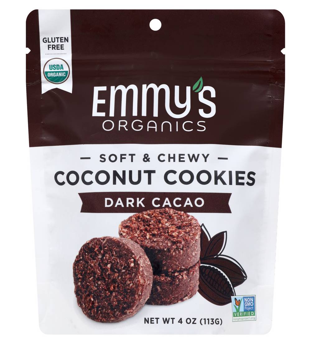 Emmy's Organics Dark Cacao Coconut Cookies (4 oz)