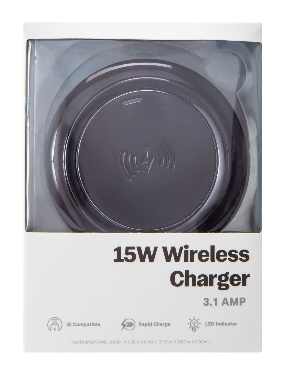 15W Wireless Charger Black Multi