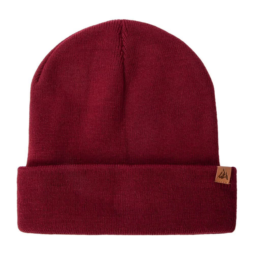 Color Knit Hat Red
