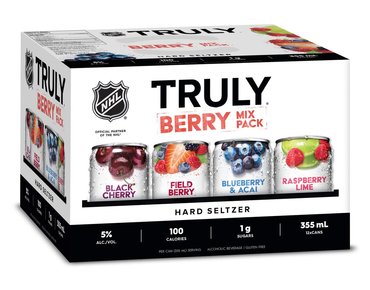 Truly Hard Seltzer Variety pack, Assorted (12 x 355 ml)