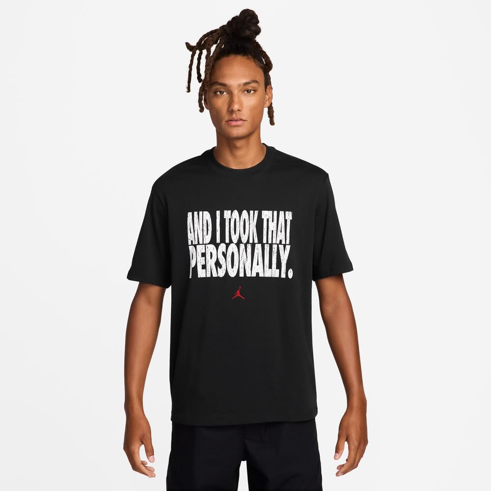 Jordan Men's Took That Personally Graphic T-Shirt (Black, L)