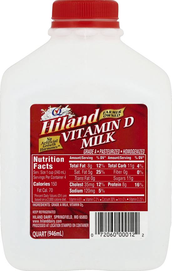 Hiland Vitamin D Milk (946 ml)