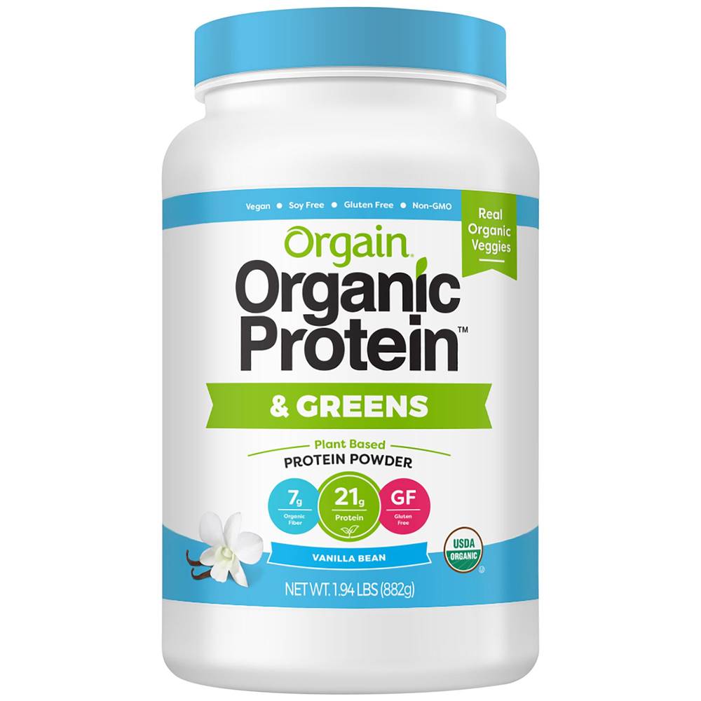 Orgain Organic Vegan Protein Powder + Greens (vanilla bean)