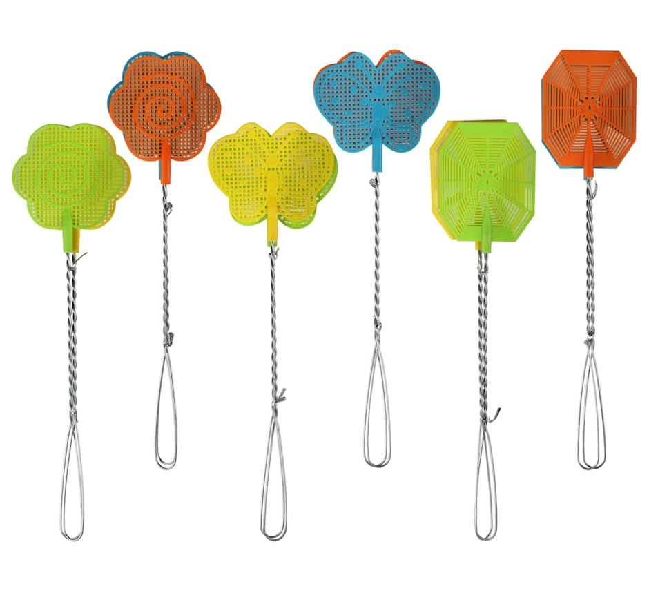Fly Swatters With Mesh Heads, 20 in, Assorted (2 ct)
