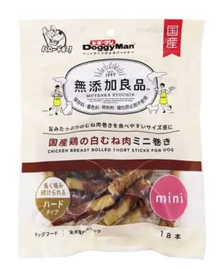 ドギーマン 無添加良品 国産鶏 白むね肉ミニ巻