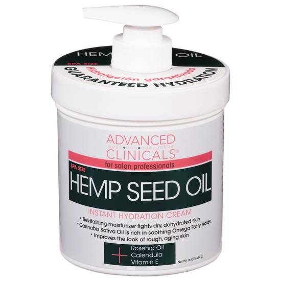 Advanced Clinicals Hemp Seed Oil Instant Hydration Cream Delivery Near You Uber Eats 8069