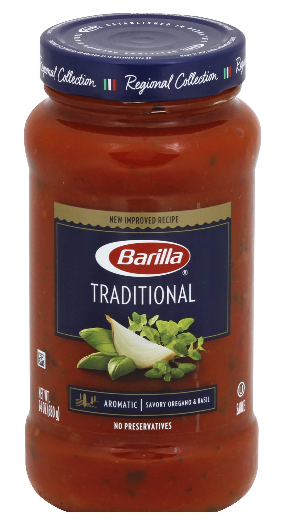 Barilla Traditional Savory Oregano & Basil Pasta Sauce (24 oz)