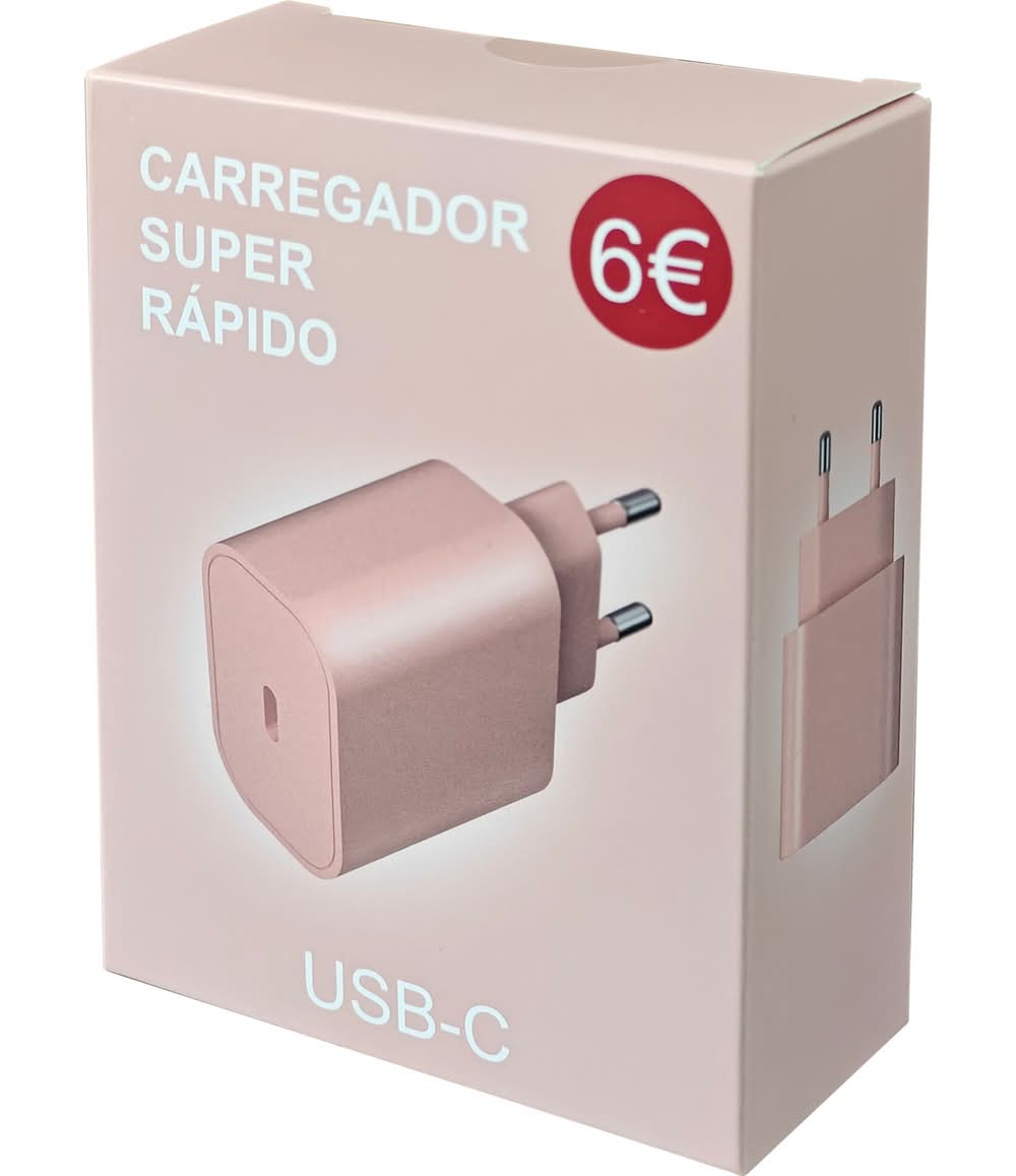 Tomada USB-C Rosa Fusion