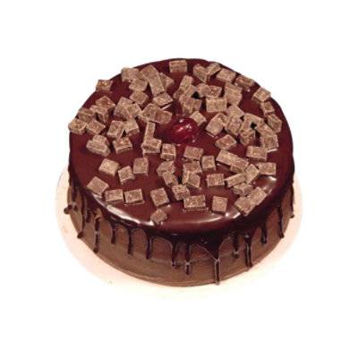 Chocolate Chunky Fudge Ganache Cake 6 Inch - 28 Oz