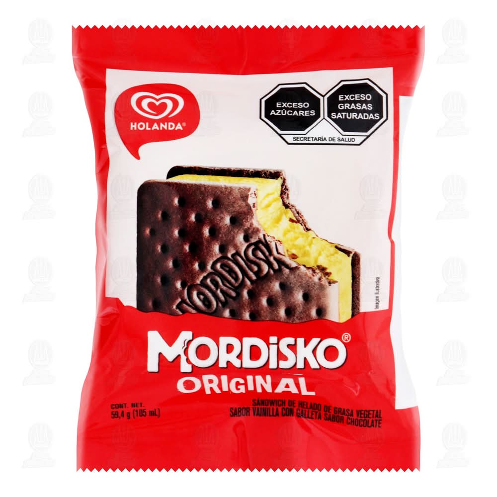 Holanda · Sandwich de helado mordisko original (105 ml) | Postmates, image size:1000x1000