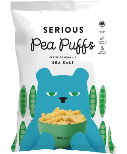 Serious Pea Puffs Sea Salt 100g