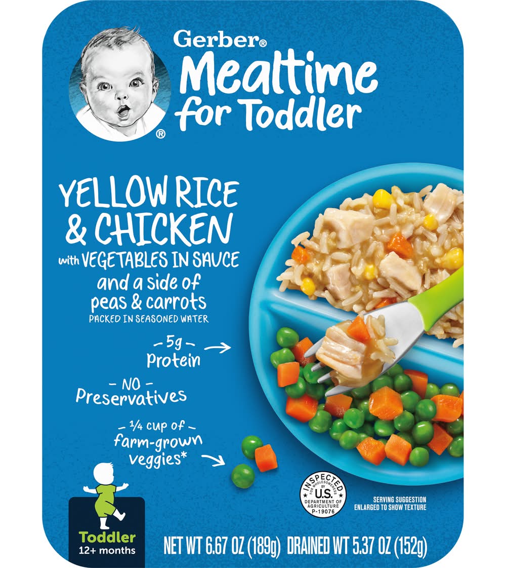 Gerber Lil' Entrees Yellow Rice & Chicken With Veggies (6.7 oz)