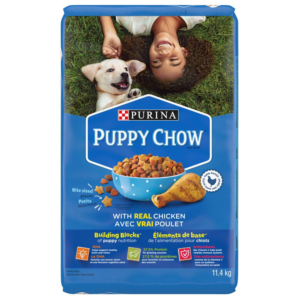 Purina Puppy Chow Dry Dog Food, Chicken, (11.4 kg)