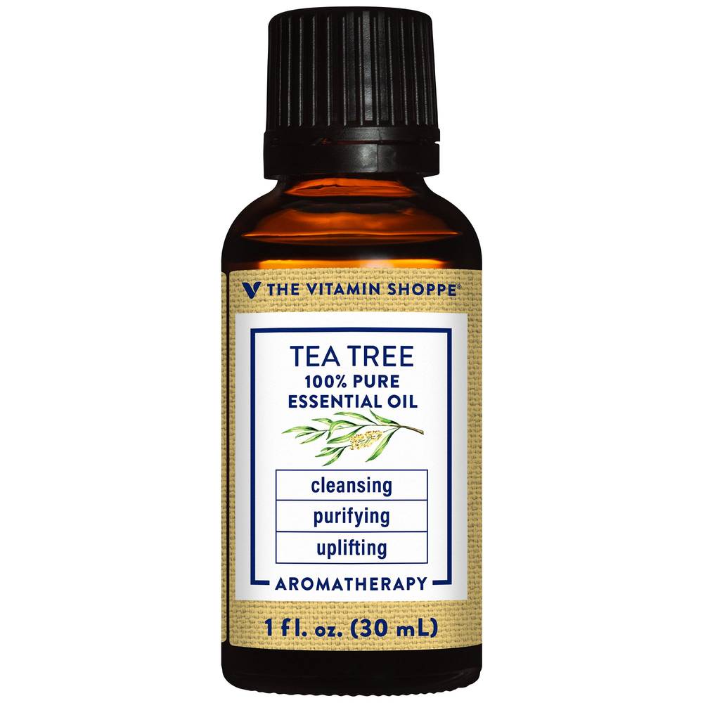 The Vitamin Shoppe Tea Tree - 100% Pure Essential Oil - Cleansing, Purifying, & Uplifting Aromatherapy