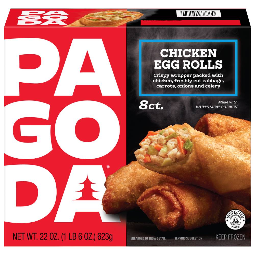 Pagoda Chicken Egg Rolls (8 ct)