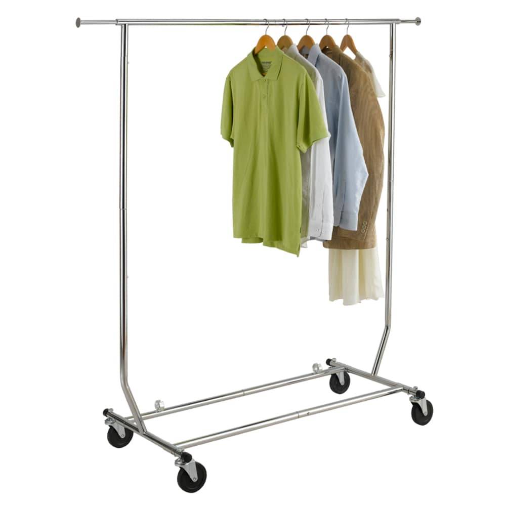 Style Selections Chrome Steel Rolling Clothing Rack | SL-110