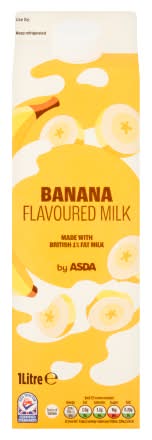 ASDA Banana, Flavoured Milk (1L)