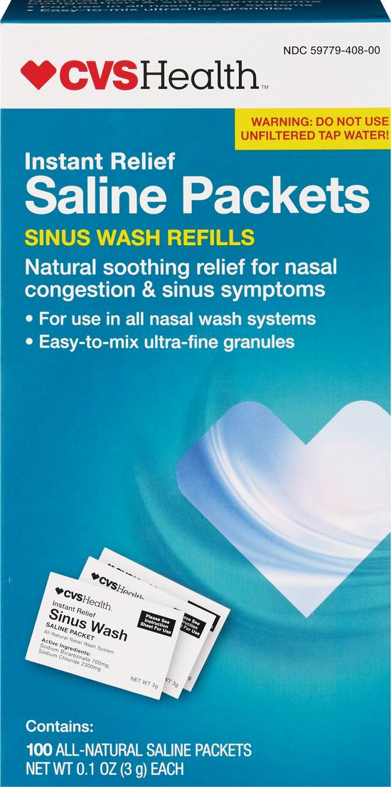 100 Nasal Rinse Mix Refills (Premium Saline Packets)
