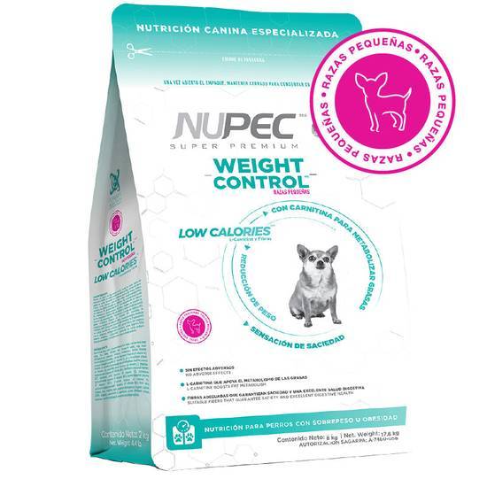 Nupec Perro Weight Control Razas Pequenias 8 Kg.