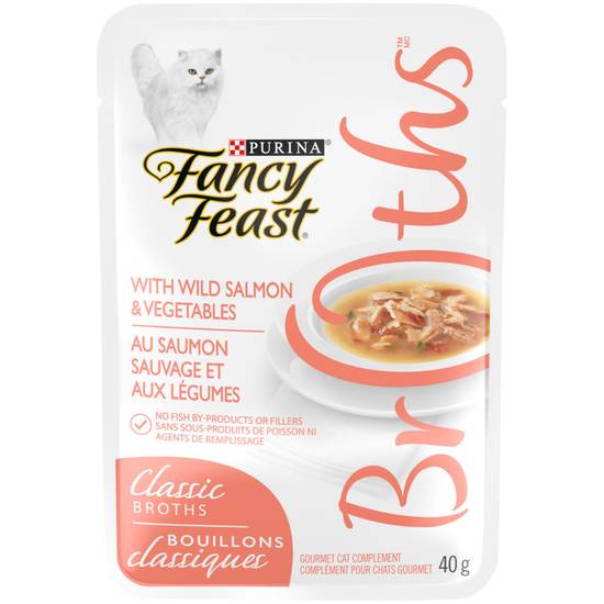 Fancy Feast Classic Broths With Wild Salmon & Vegetables (40 g)
