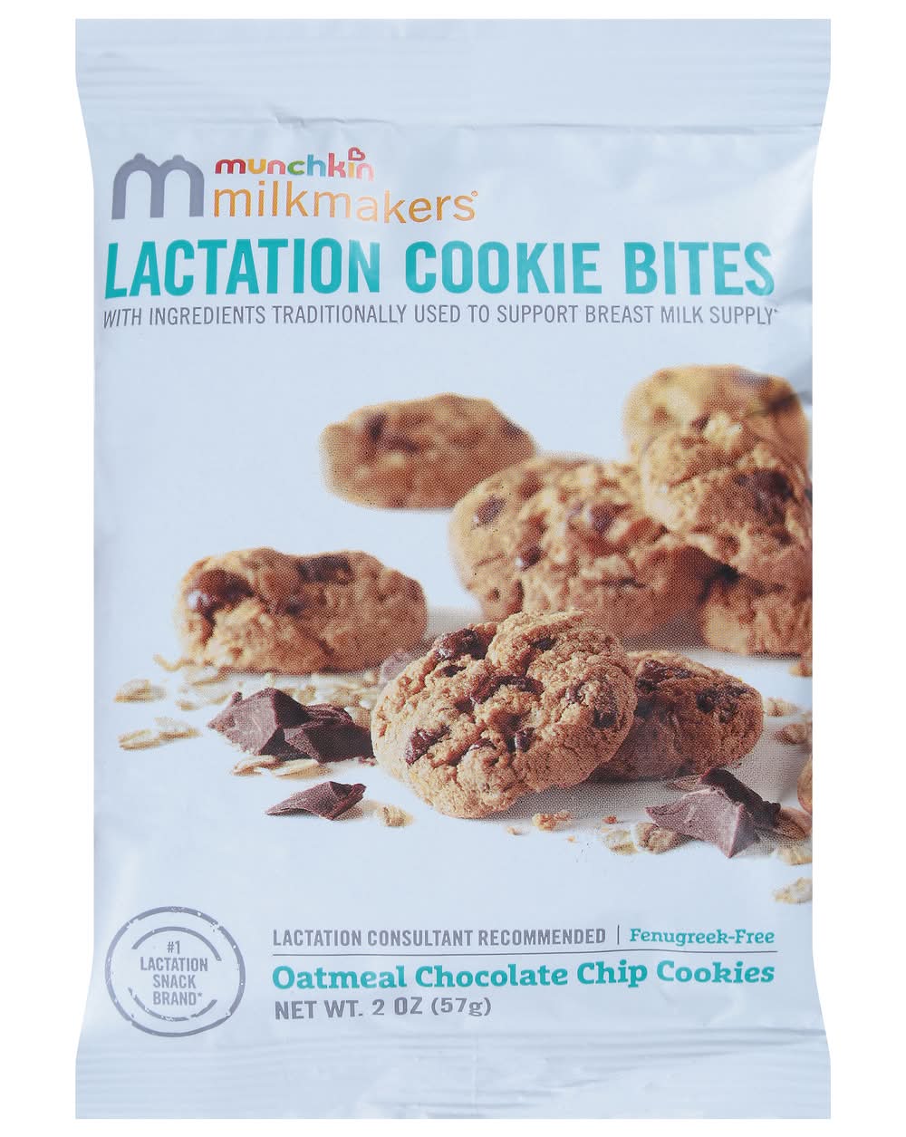 Milkmakers Lactation Cookie Bites Oatmeal Chocolate Chip Cookies (2 oz)