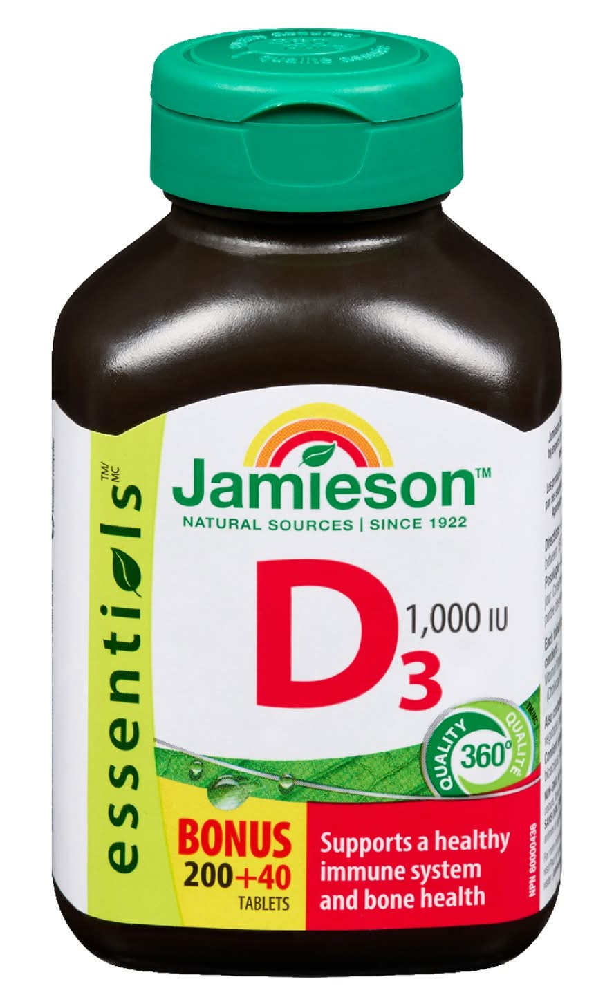 Jamieson Vitamin D3 Tablets 1000 Iu (7.2 oz)