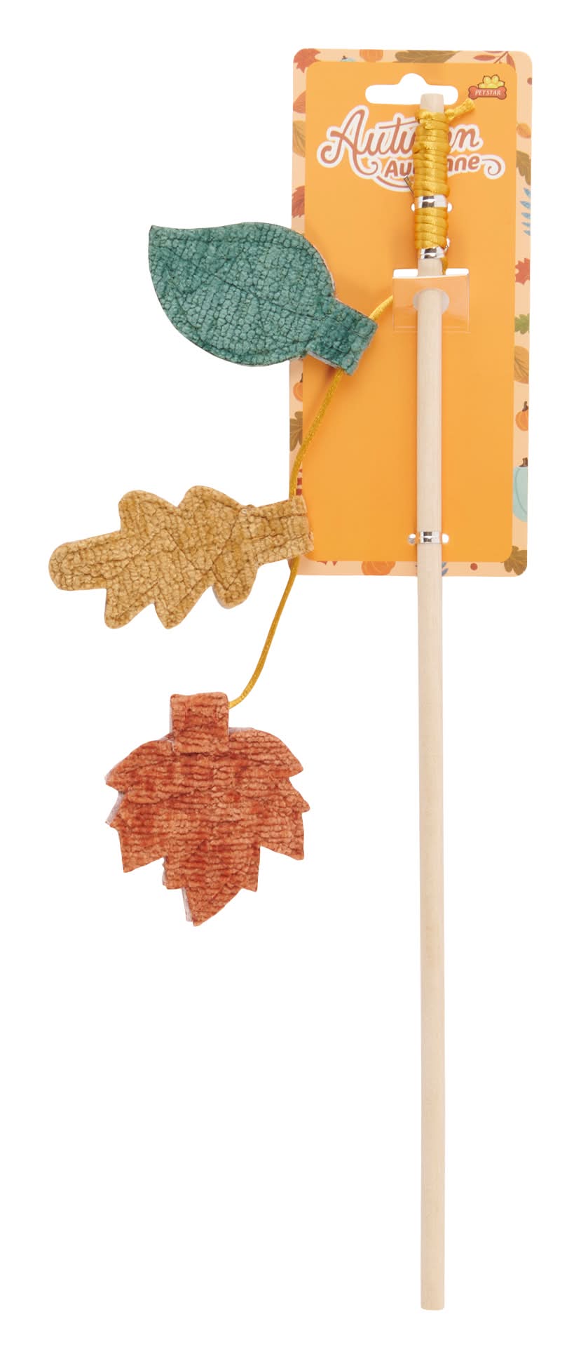 Leaves Wand Cat Toy, 15.7-in