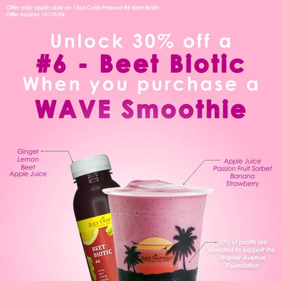 WAVE + 12oz #6 Beet Biotic