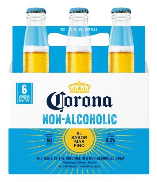 Corona Non-Alcoholic Malt Beverage (6 ct, 12 fl oz)