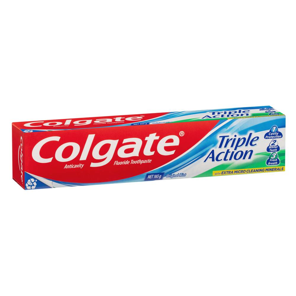 Colgate Triple Action Toothpaste (165g)