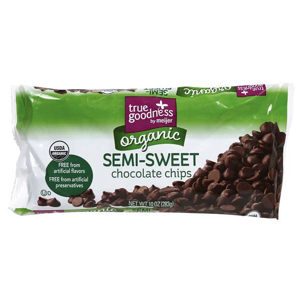 True Goodness Organic Semi Sweet Chocolate Baking Chips (10 oz)