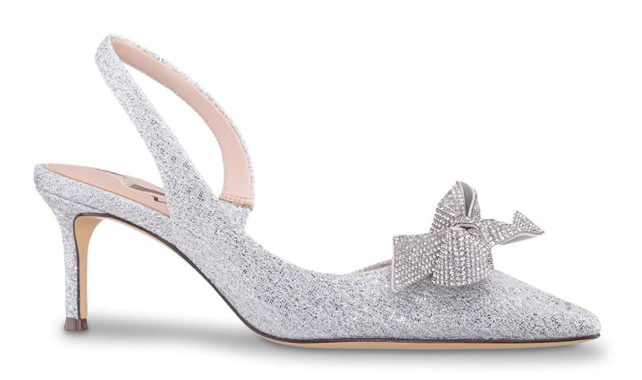 Nina Novhina Pump (Silver Metallic Medium - 8)