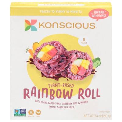 Konscious Sushi Roll Rainbow Plant Based