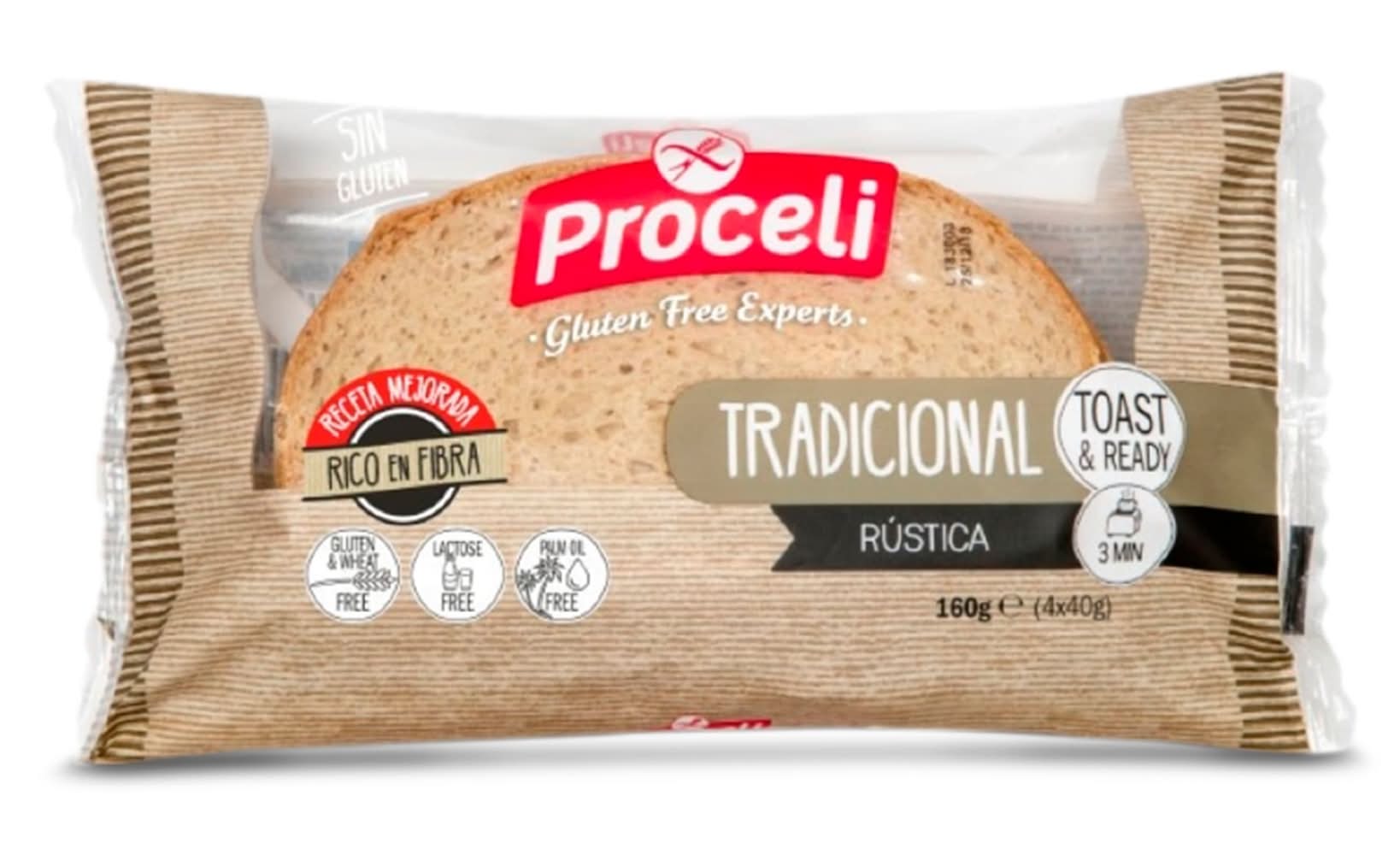 Pan Tradicional Sin Gluten Proceli Bolsa 160 G