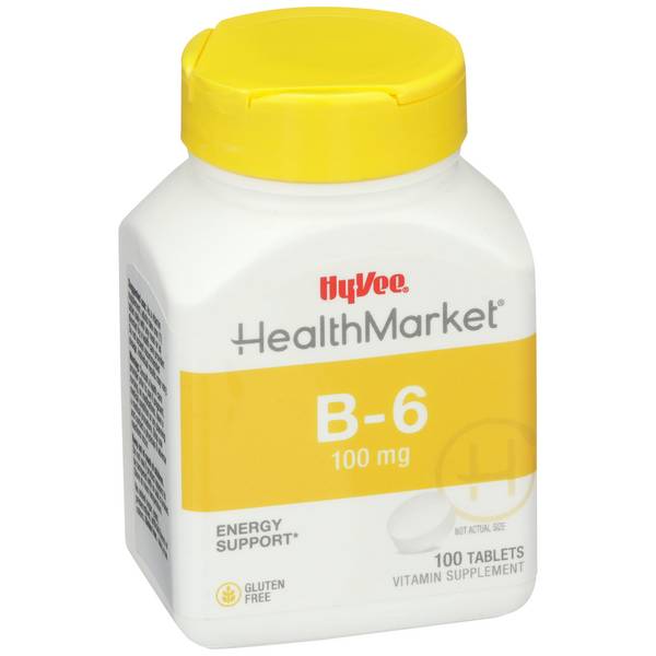 Hy-Vee HealthMarket Vitamin B6 100mg Tablets