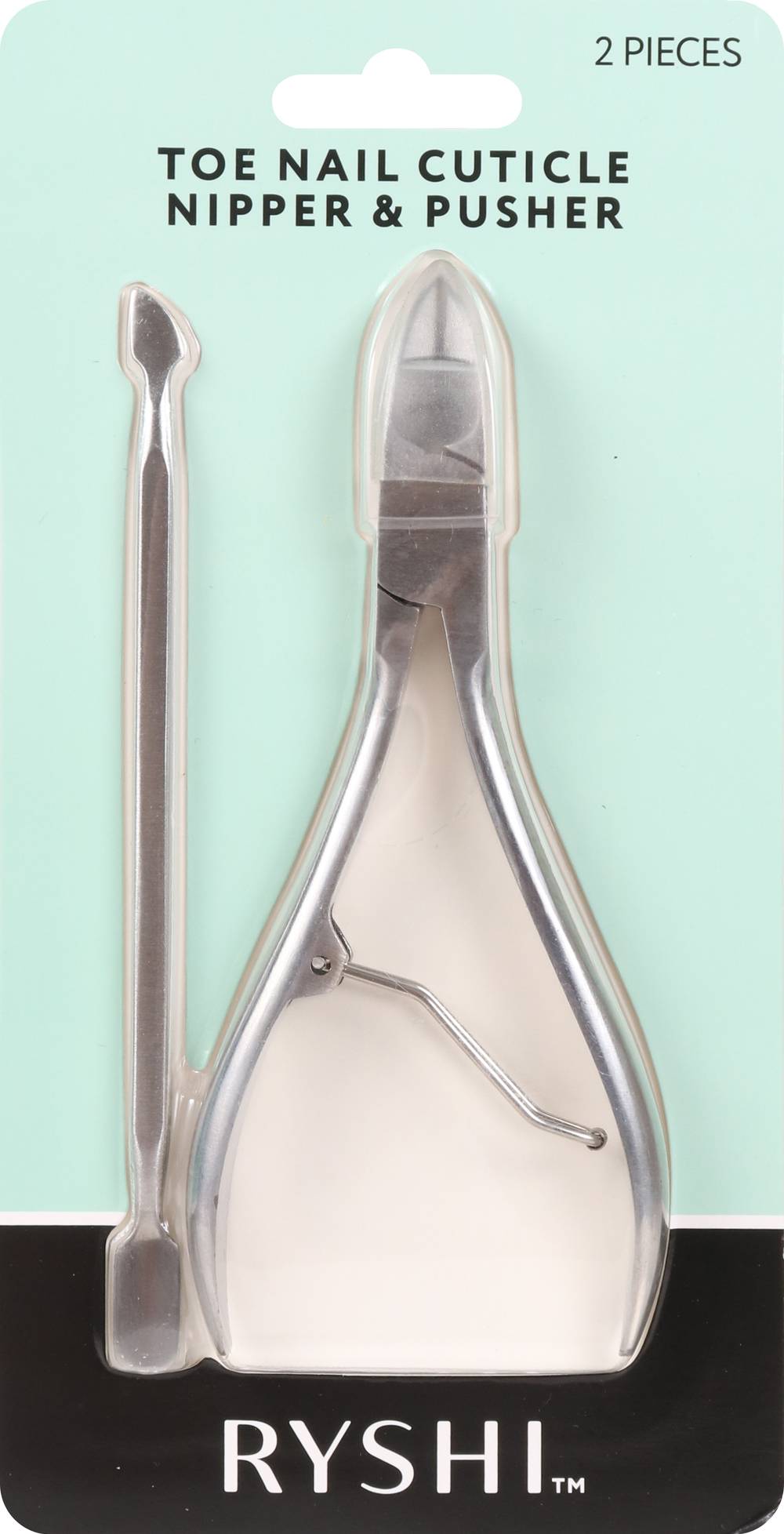 Ryshi Toe Nail Cuticle Nipper and Pusher (2 ct)