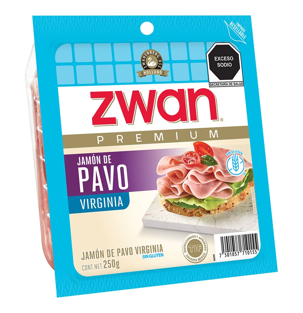 Zwan · Jamón de pavo virginia (250 g)
