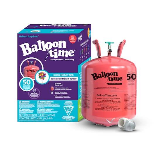 Party City Balloon Time Jumbo Helium Tank (50 ct) (12 in/multi)