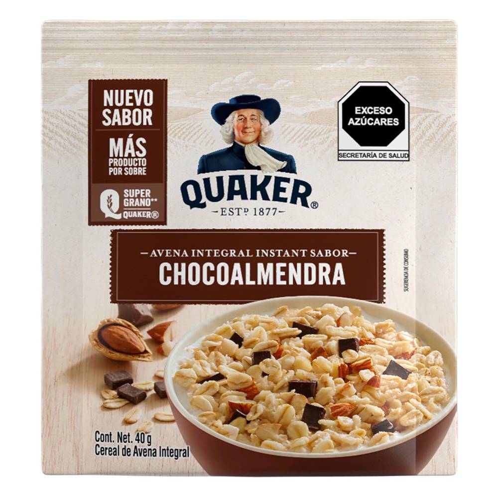 Avena Quaker Instant Chocoalmendra 40 Gr