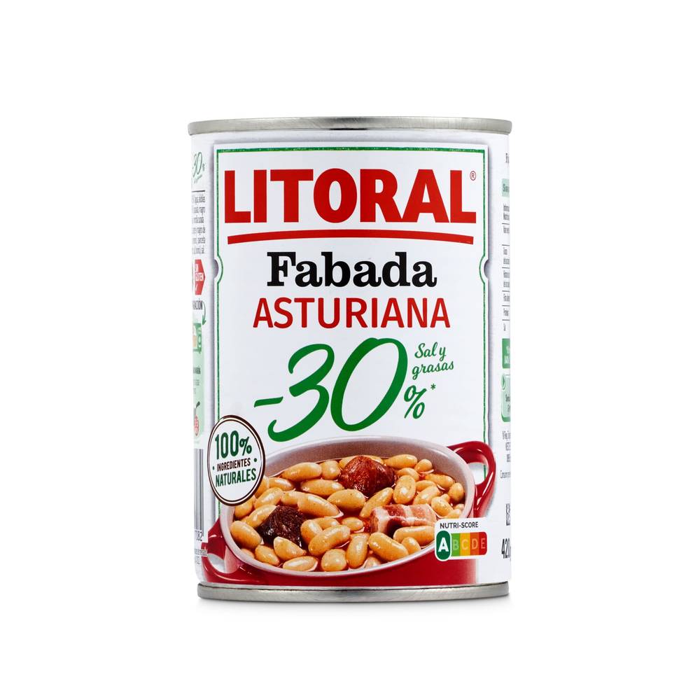 Fabada Asturiana Bajo En Sal Litoral Lata 435 G