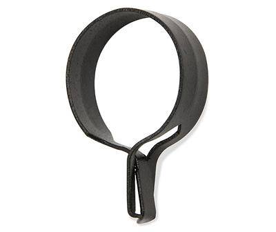 Kenney Cafe Curtain Clip Rings, Black