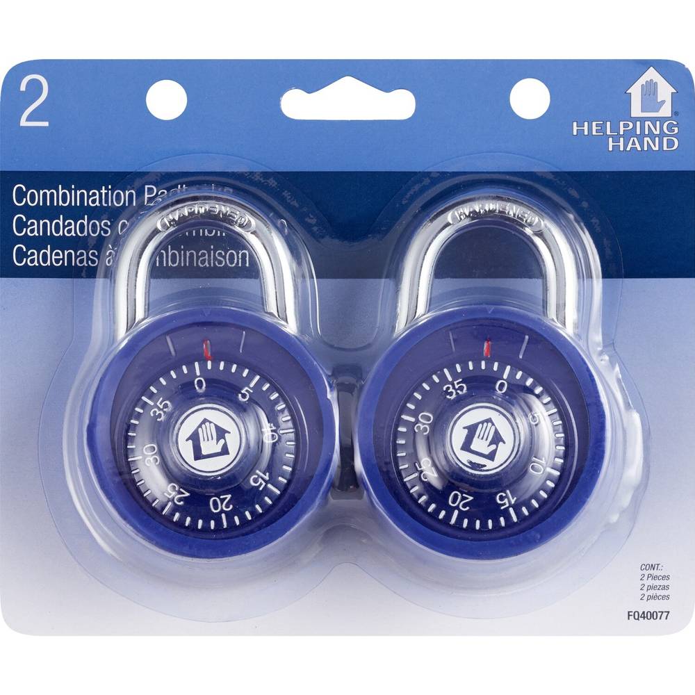 Helping Hand Combination Padlock (2 ct)